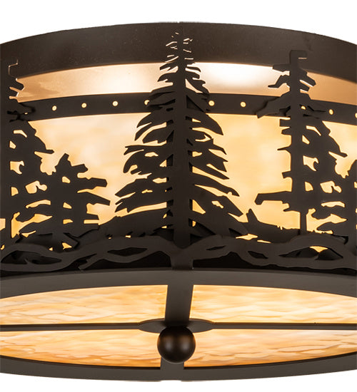 Meyda Tiffany 233881 Two Light Flushmount, Oil Rubbed Bronze