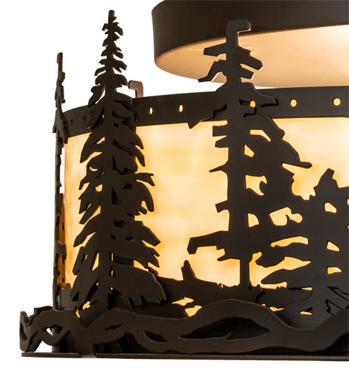 Meyda Tiffany 233881 Two Light Flushmount, Oil Rubbed Bronze