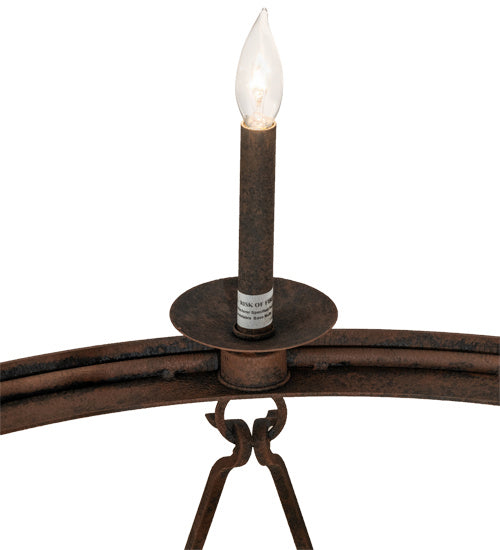 Meyda Tiffany 233991 21 Light Chandelier, Distressed Chestnut