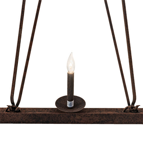 Meyda Tiffany 234209 12 Light Chandelier, Distressed Chestnut