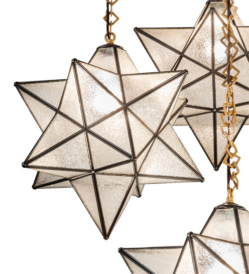 Meyda Tiffany 234505 Five Light Pendant, Sahara Gold