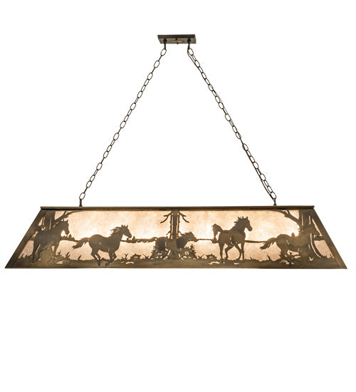 Meyda Tiffany 236084 Nine Light Pendant, Antique Copper