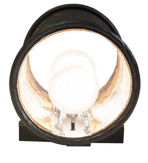 Meyda Tiffany 237133 Two Light Wall Sconce, Old Wrought Iron