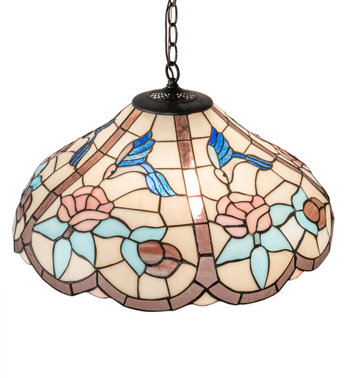 Meyda Tiffany 38661 Three Light Pendant, Mahogany Bronze