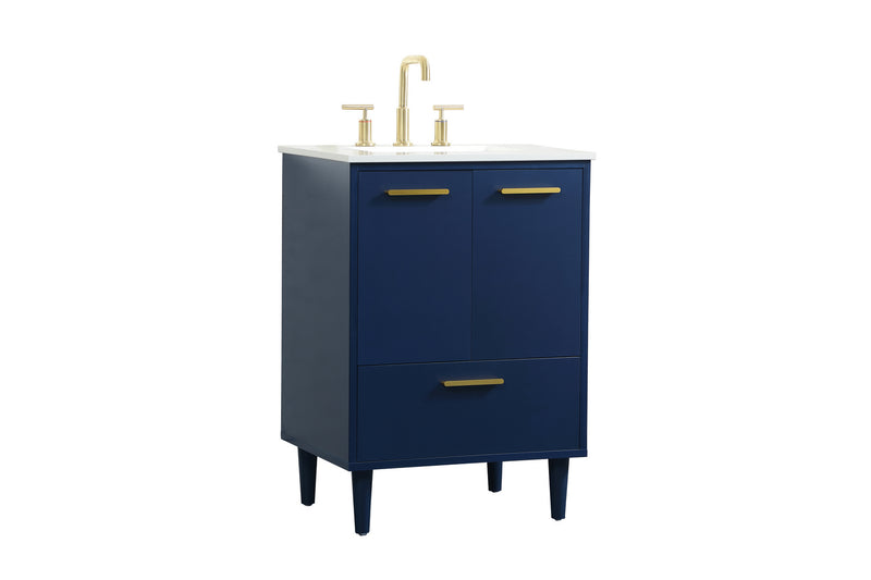Elegant Lighting VF47024MBL Vanity Sink Set, Blue