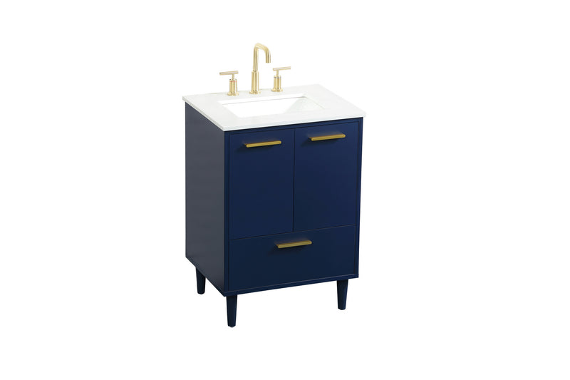 Elegant Lighting VF47024MBL Vanity Sink Set, Blue