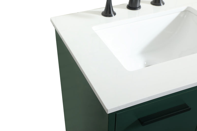 Elegant Lighting VF47024MGN Vanity Sink Set, Green
