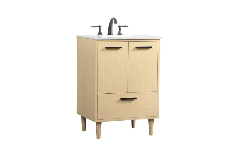 Elegant Lighting VF47024MMP Vanity Sink Set, Maple