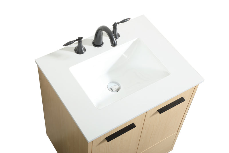 Elegant Lighting VF47024MMP Vanity Sink Set, Maple