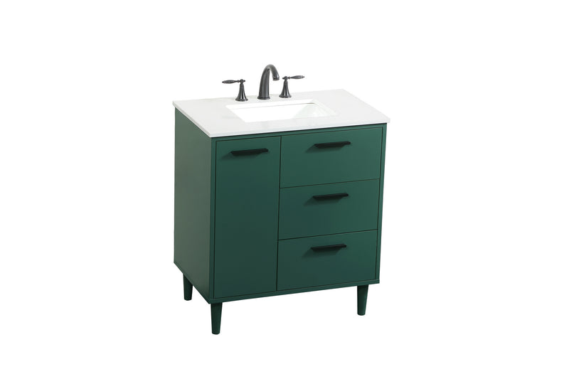 Elegant Lighting VF47030MGN Vanity Sink Set, Green