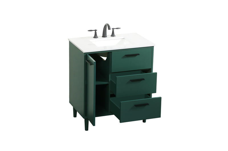Elegant Lighting VF47030MGN Vanity Sink Set, Green