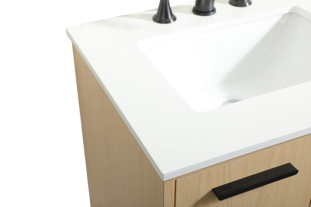 Elegant Lighting VF47030MMP Vanity Sink Set, Maple