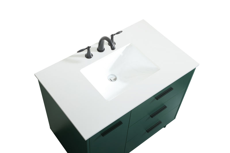 Elegant Lighting VF47036MGN Vanity Sink Set, Green