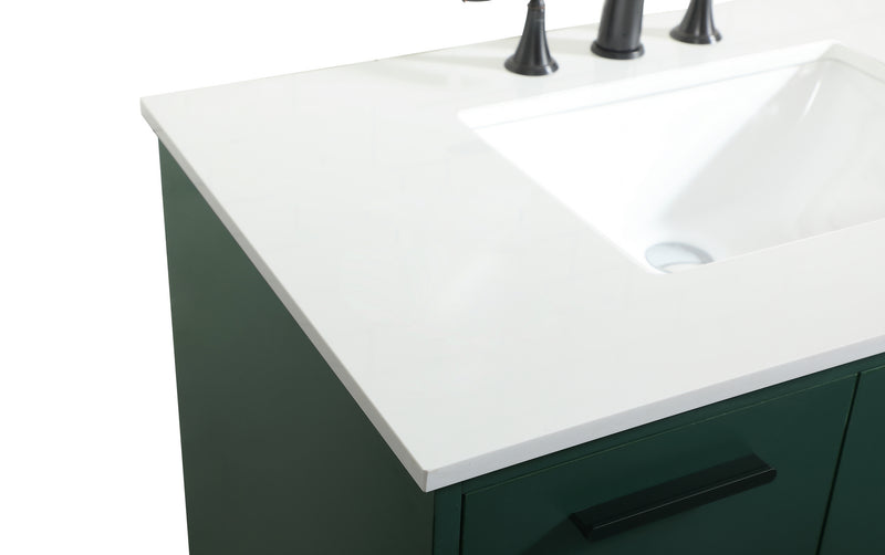 Elegant Lighting VF47036MGN Vanity Sink Set, Green