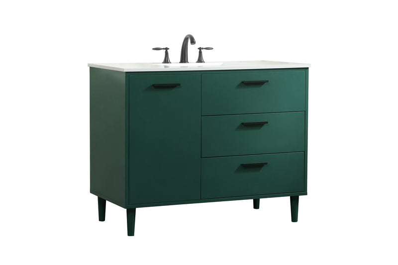 Elegant Lighting VF47042MGN Vanity Sink Set, Green
