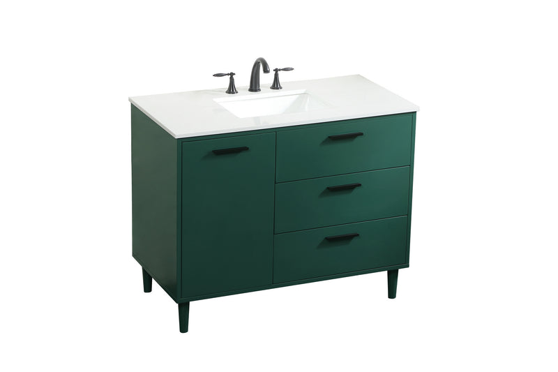 Elegant Lighting VF47042MGN Vanity Sink Set, Green