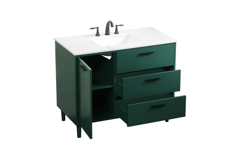 Elegant Lighting VF47042MGN Vanity Sink Set, Green
