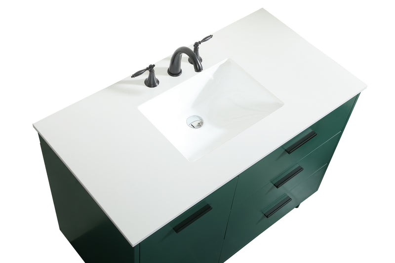 Elegant Lighting VF47042MGN Vanity Sink Set, Green
