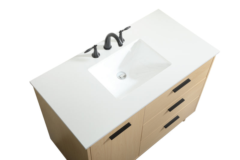 Elegant Lighting VF47042MMP Vanity Sink Set, Maple