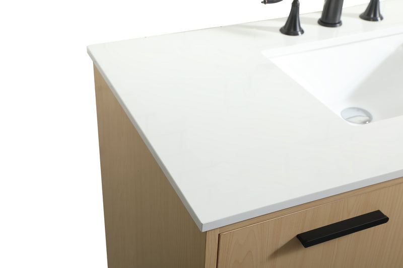 Elegant Lighting VF47042MMP Vanity Sink Set, Maple