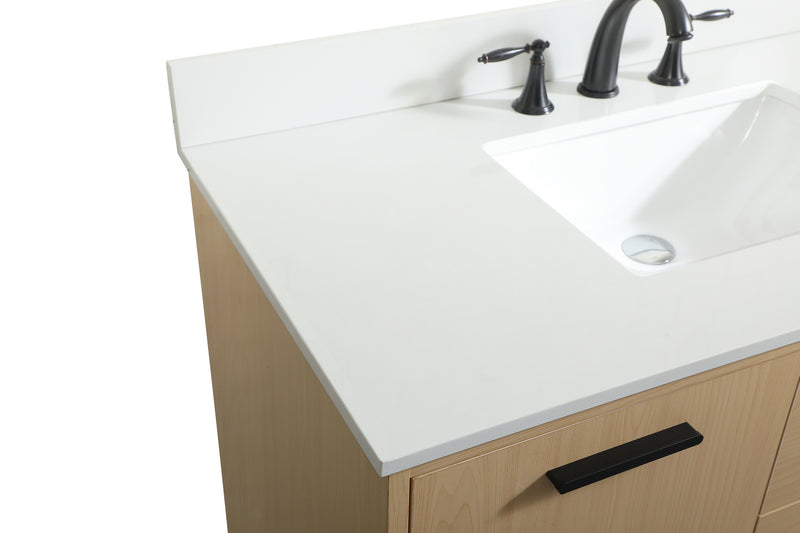 Elegant Lighting VF47042MMP-BS Vanity Sink Set, Maple