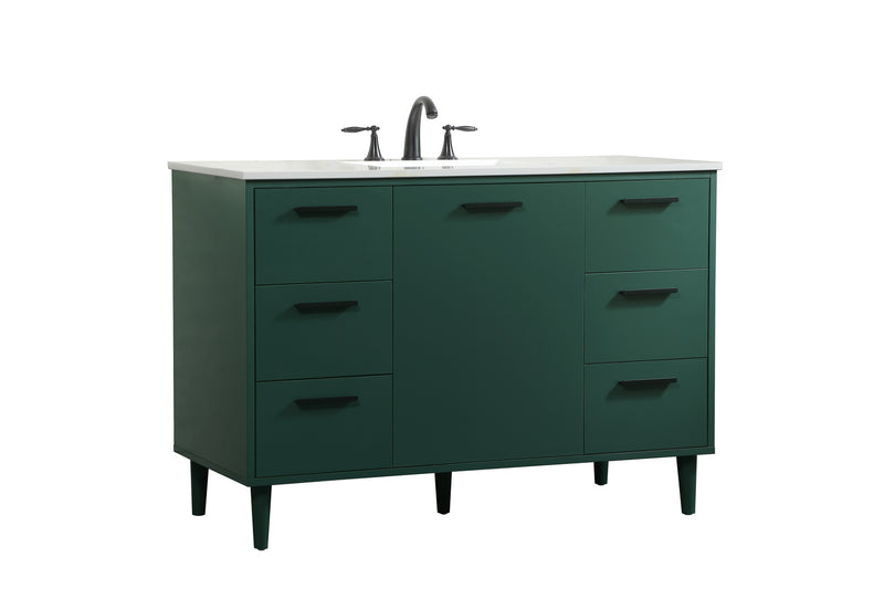 Elegant Lighting VF47048MGN Vanity Sink Set, Green