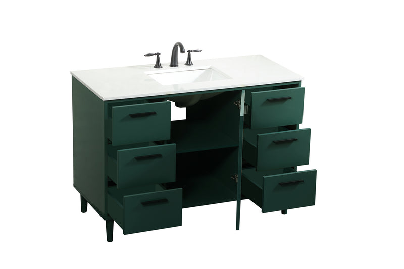 Elegant Lighting VF47048MGN Vanity Sink Set, Green