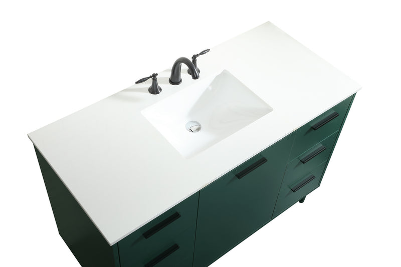 Elegant Lighting VF47048MGN Vanity Sink Set, Green