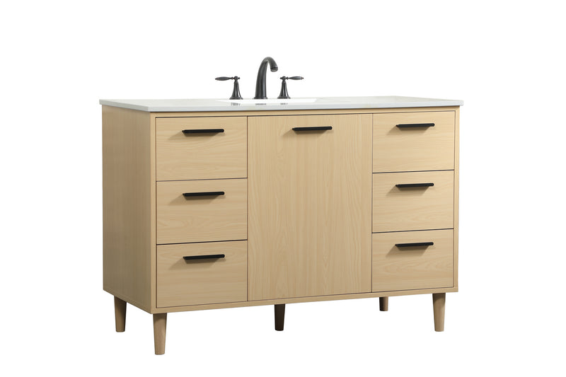 Elegant Lighting VF47048MMP Vanity Sink Set, Maple