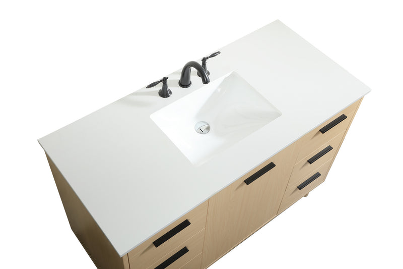 Elegant Lighting VF47048MMP Vanity Sink Set, Maple