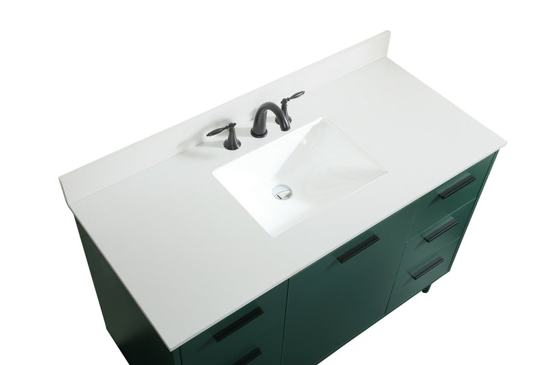 Elegant Lighting VF47048MGN-BS Vanity Sink Set, Green