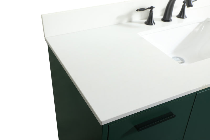 Elegant Lighting VF47048MGN-BS Vanity Sink Set, Green