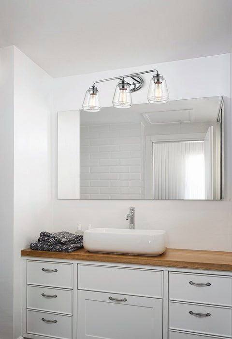 Millennium 2463-CH Three Light Vanity, Chrome