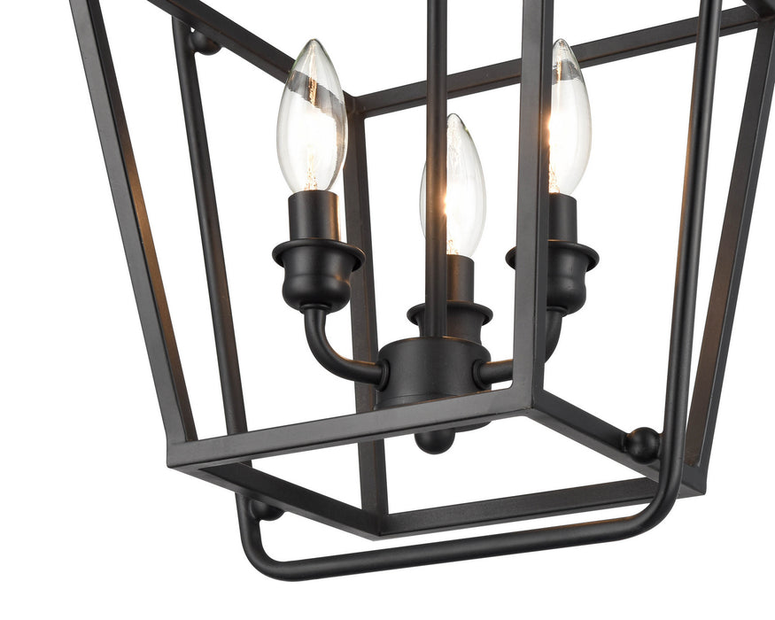 Millennium 3236-MB Three Light Pendant, Matte Black