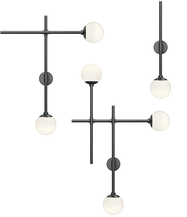 Sonneman 2062.25 LED Wall Sconce, Satin Black