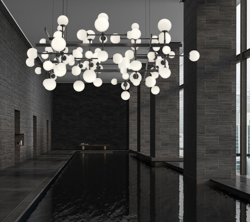 Sonneman 2068.25 LED Pendant, Satin Black
