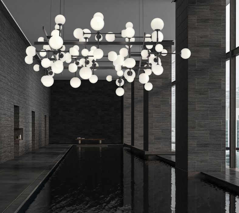 Sonneman 2068.25 LED Pendant, Satin Black