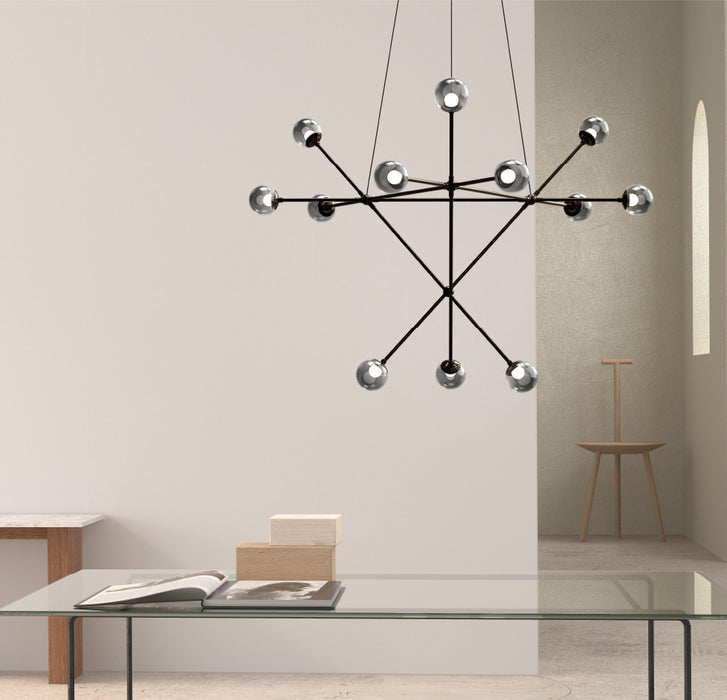 Sonneman 2082.37K LED Pendant, Polished Black Nickel