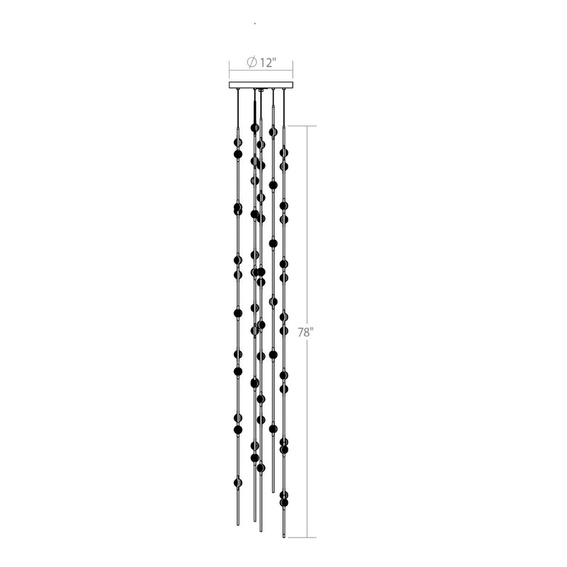Sonneman 2162.13C-T LED Pendant, Satin Nickel