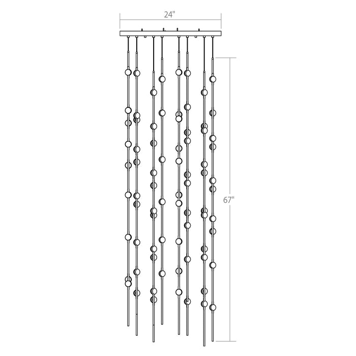 Sonneman 2165.13C LED Pendant, Satin Nickel