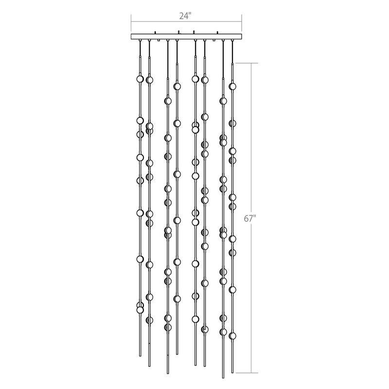 Sonneman 2165.13W LED Pendant, Satin Nickel