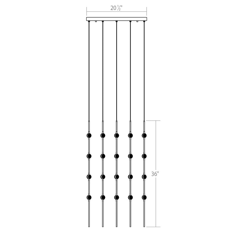 Sonneman 2168.13W LED Pendant, Satin Nickel