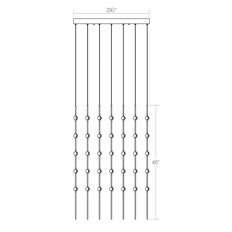 Sonneman 2169.13W LED Pendant, Satin Nickel
