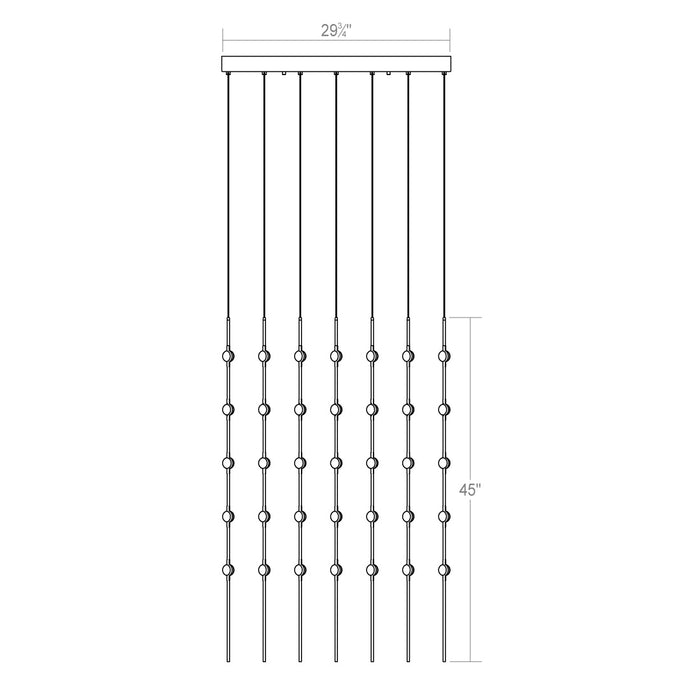 Sonneman 2169.13W LED Pendant, Satin Nickel