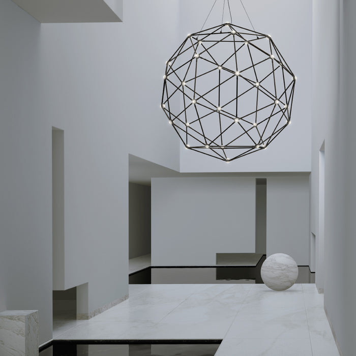 Sonneman 2170.37C LED Pendant, Polished Black Nickel