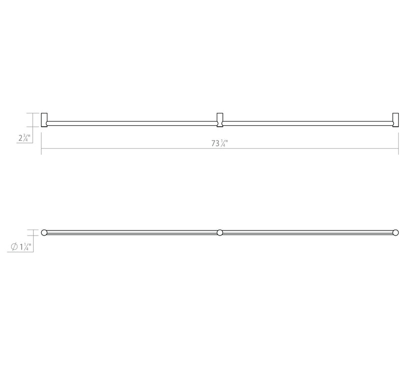Sonneman 23QPCL233R120PHA LED Wall Bar, Polished Chrome