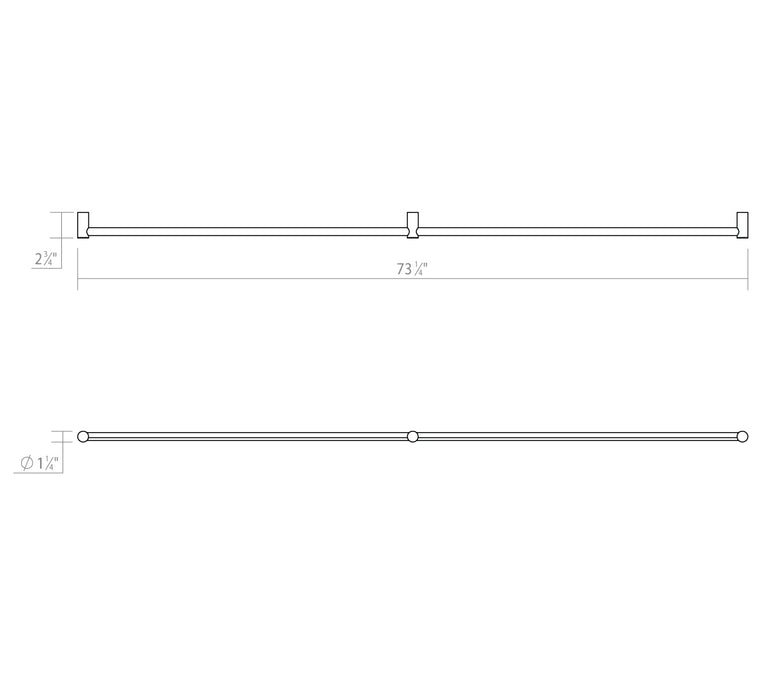 Sonneman 23QPCL233R120PHA LED Wall Bar, Polished Chrome