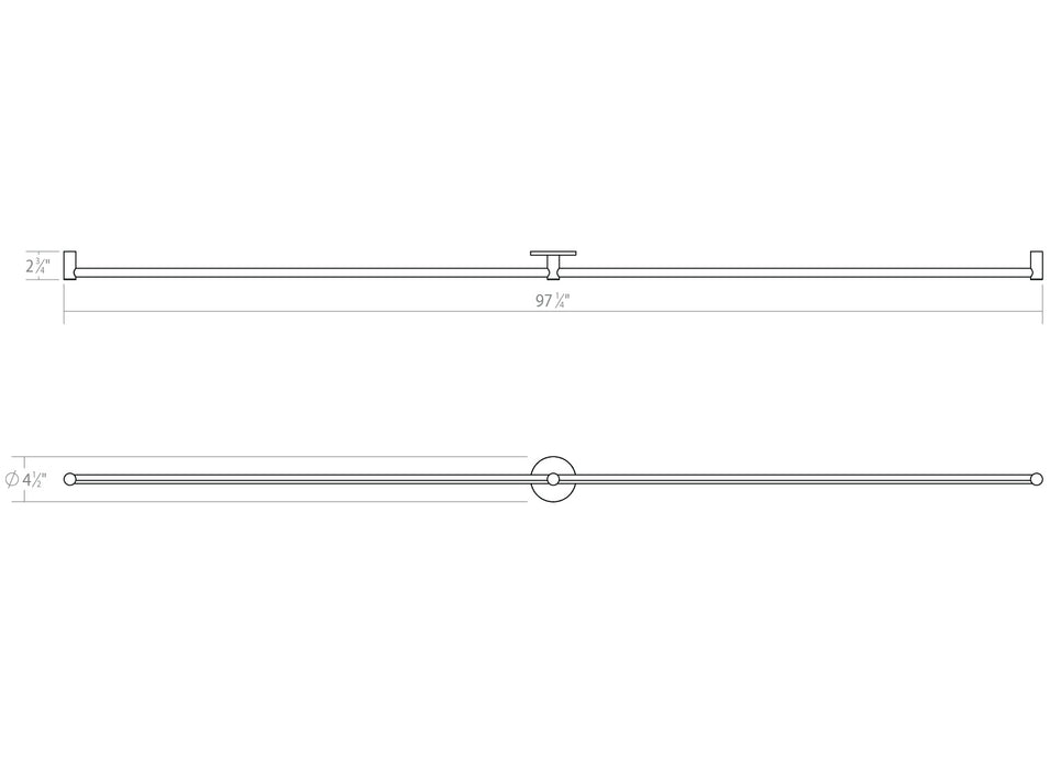 Sonneman 23QSWL244B120PHA LED Wall Bar, Satin White