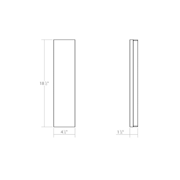 Sonneman 2547.01 LED Bath Bar, Polished Chrome