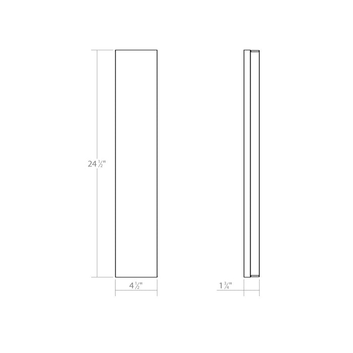 Sonneman 2548.01 LED Bath Bar, Polished Chrome